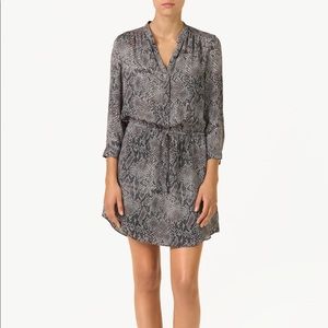 Aritzia Silk Snakeskin Dress